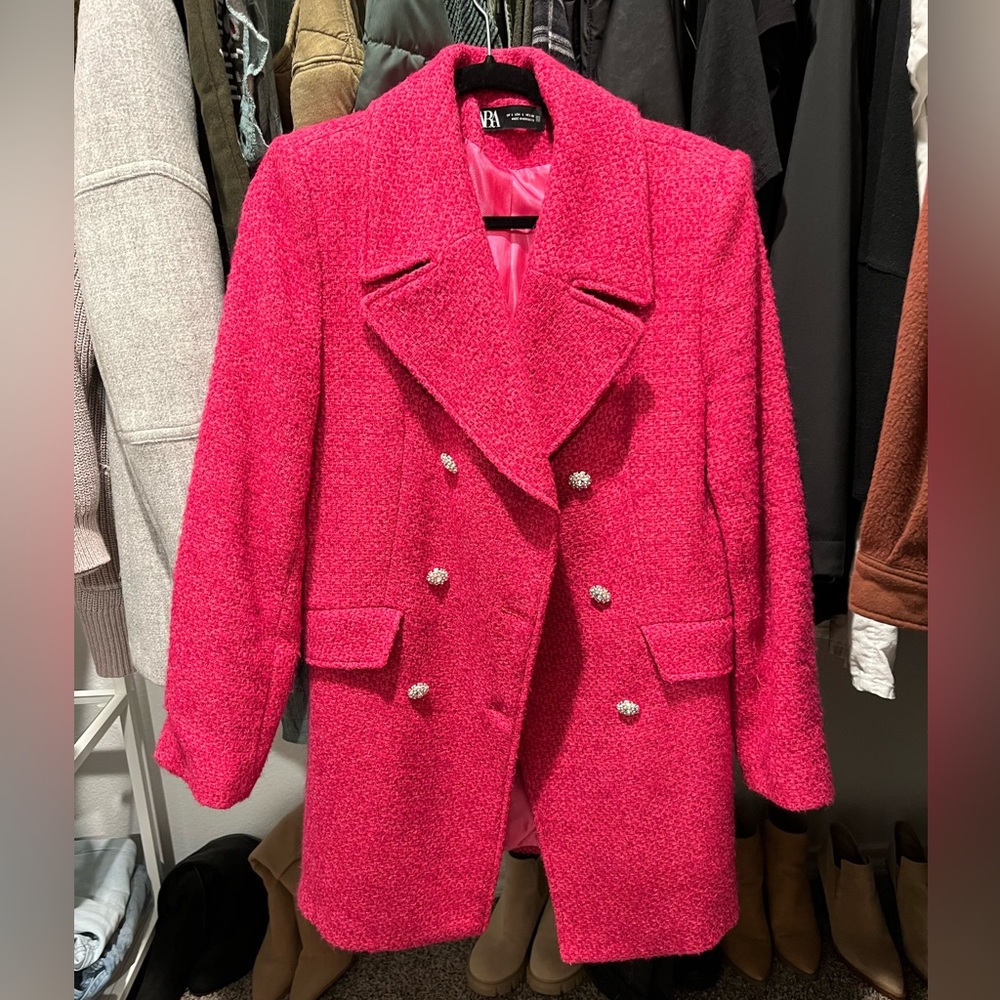 Zara Pink Coat